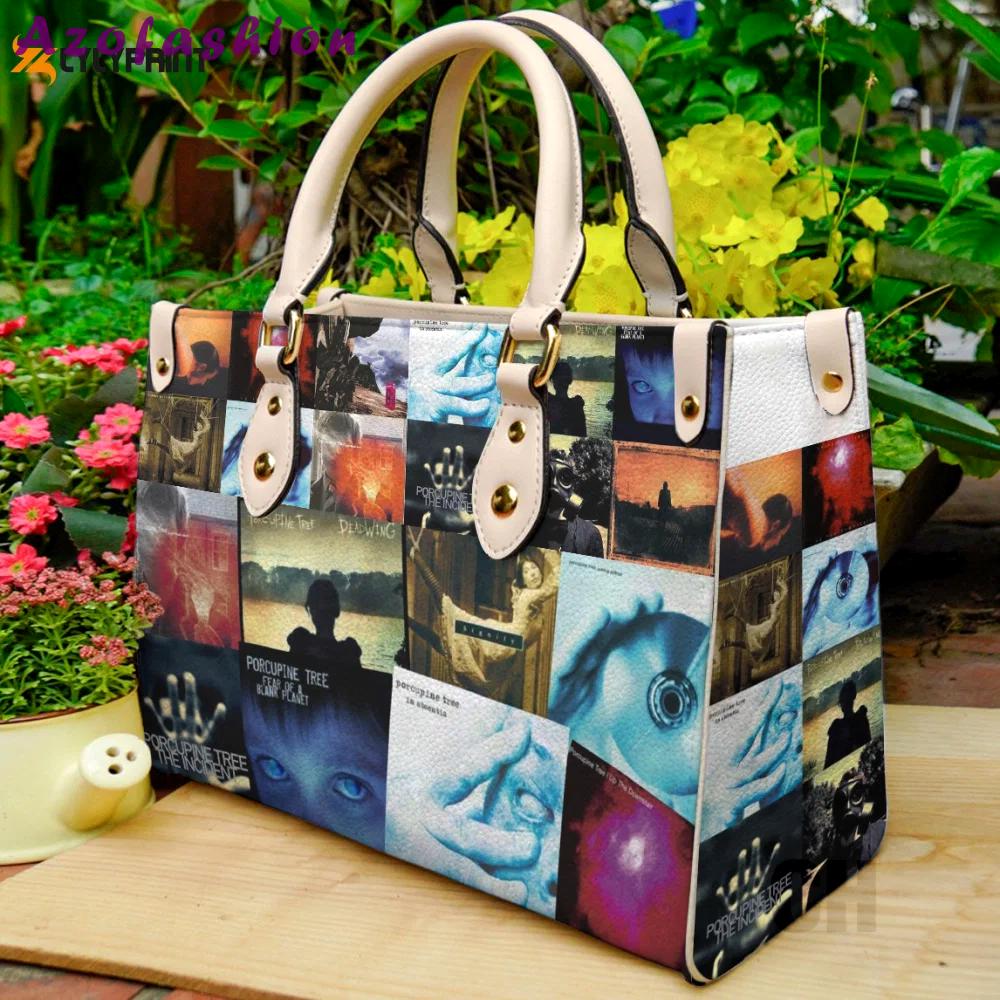 Porcupine tree leather bag for women gift 934 Women Leather Hand Bag