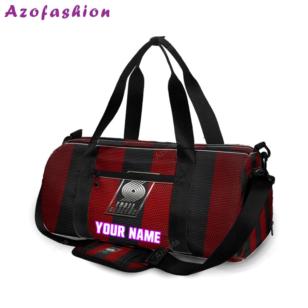 Portland trail blazers carbon-fiber personalized name travel bag gym bag 2298 Travel Bag