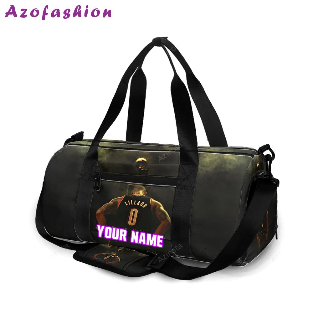 Portland trail blazers damian lillard4 personalized name travel bag gym bag 2311 Travel Bag