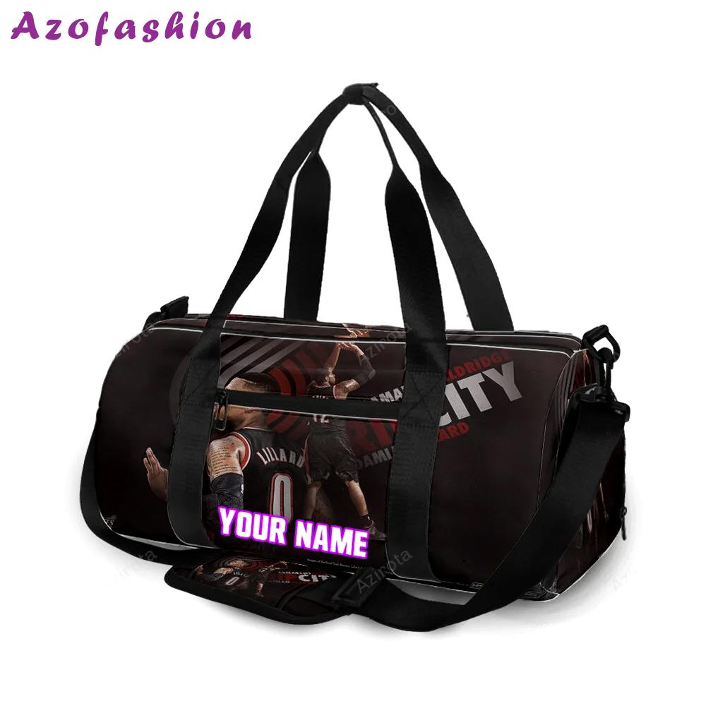Portland trail blazers damian lillard6 personalized name travel bag gym bag 2306 Travel Bag