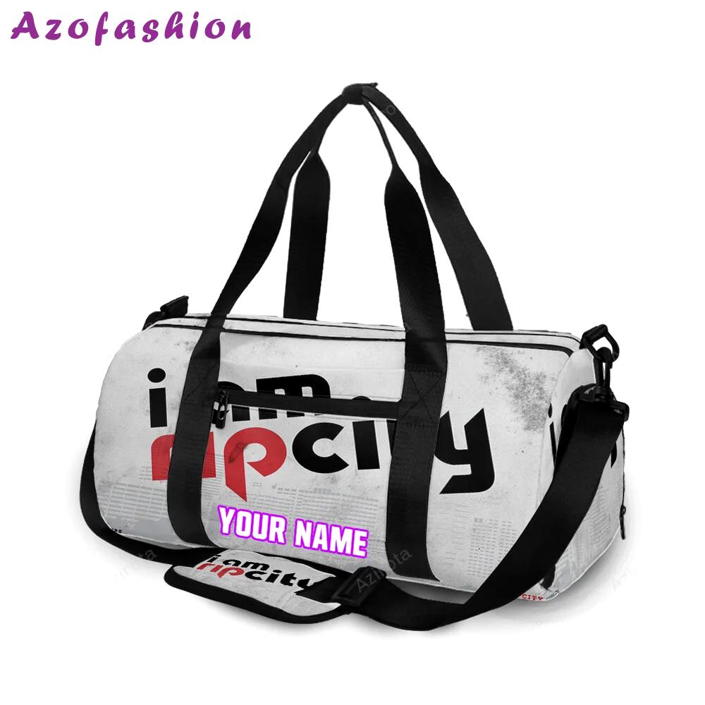 Portland trail blazers i am rip city personalized name travel bag gym bag 2346 Travel Bag
