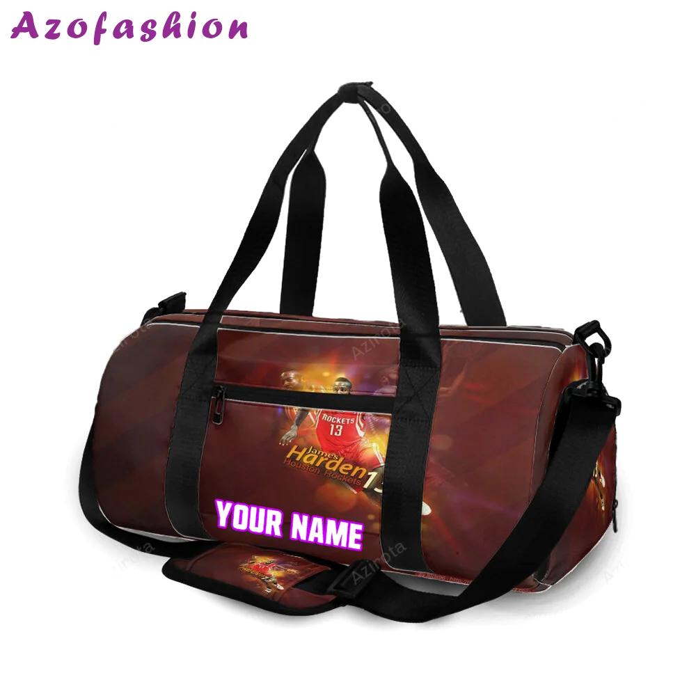 Portland trail blazers james harden1 personalized name travel bag gym bag 2300 Travel Bag