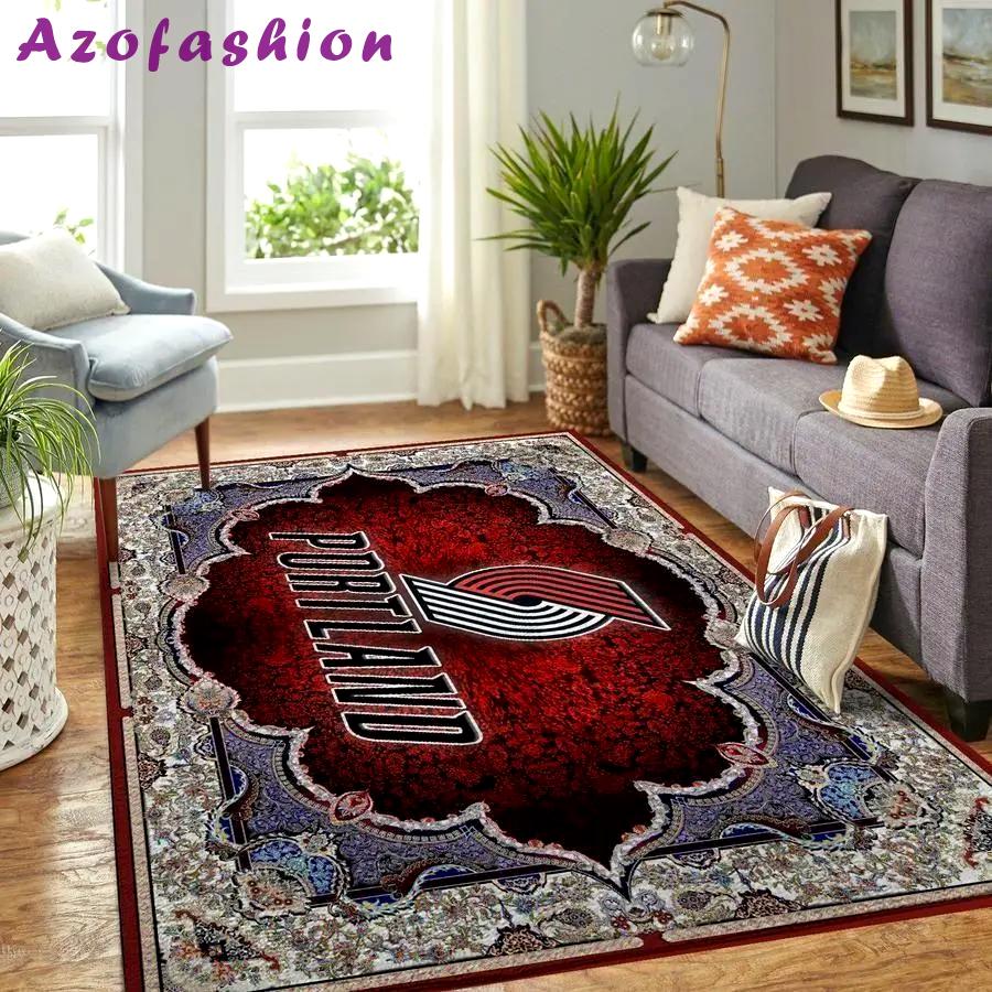 Portland trail blazers rug nba carpet living room rug regtangle carpet v6613 Rectangle Rug