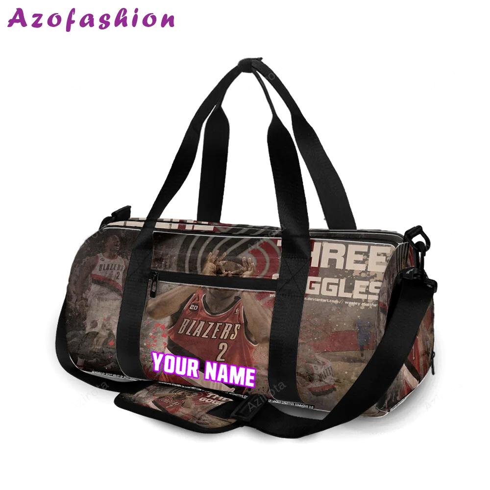 Portland trail blazers wesley matthews1 personalized name travel bag gym bag 2348 Travel Bag
