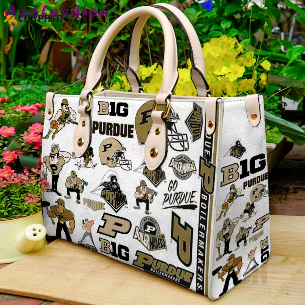 Purdue boilermaker leather handbag  gift for women 4536 Women Leather Hand Bag