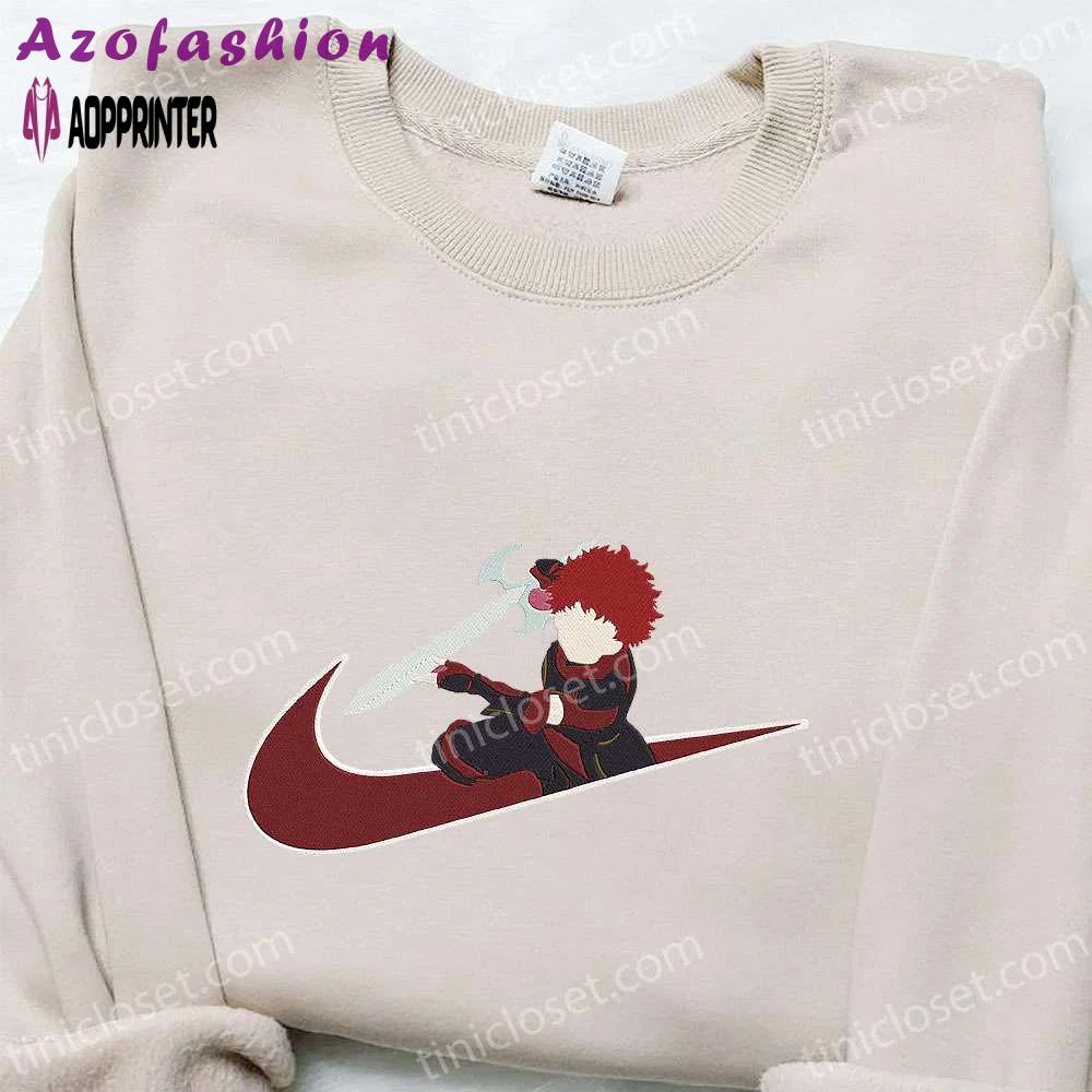 Ranta x swoosh anime embroidered sweatshirt – nike inspired shirt Embroidered Shirt