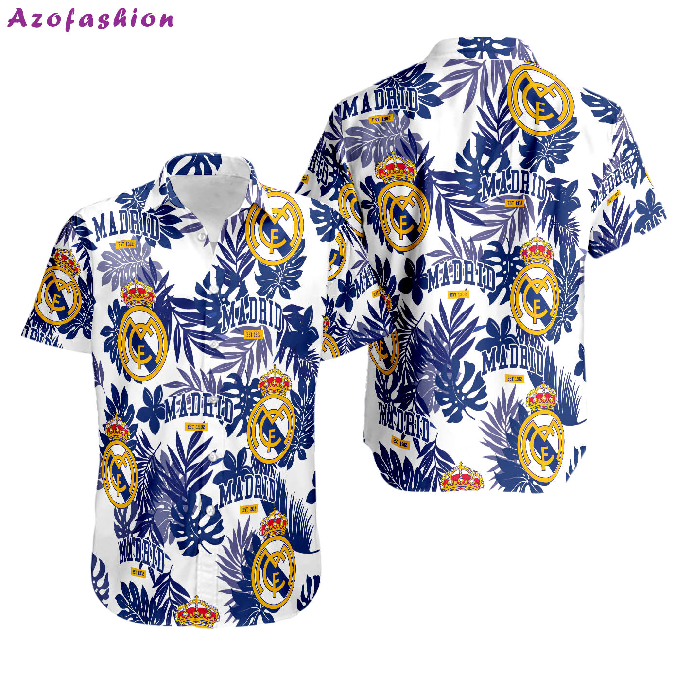 Real madrid hawaiian shirt Hawaii Shirt Shorts & Flip Flops