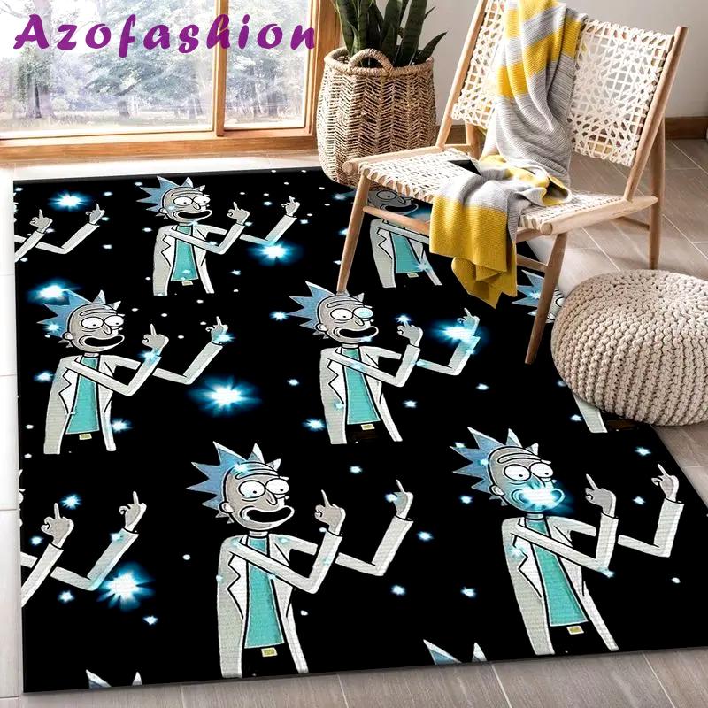 Rick and morty 103 area rug living room and bed room rug rug regtangle carpet floor decor home decor Rectangle Rug