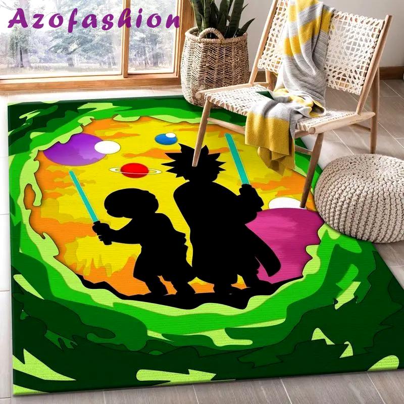 Rick and morty 104 area rug living room and bed room rug rug regtangle carpet floor decor home decor Rectangle Rug