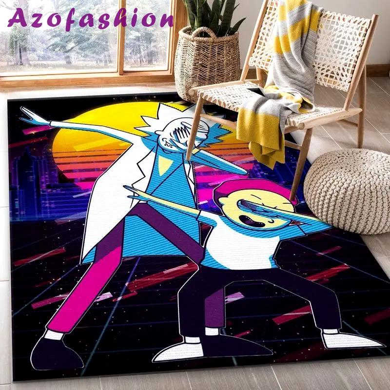 Rick and morty 142 area rug living room and bed room rug rug regtangle carpet floor decor home decor Rectangle Rug