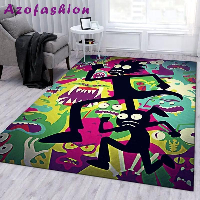 Rick and morty 32 area rug living room and bed room rug rug regtangle carpet floor decor home decor Rectangle Rug