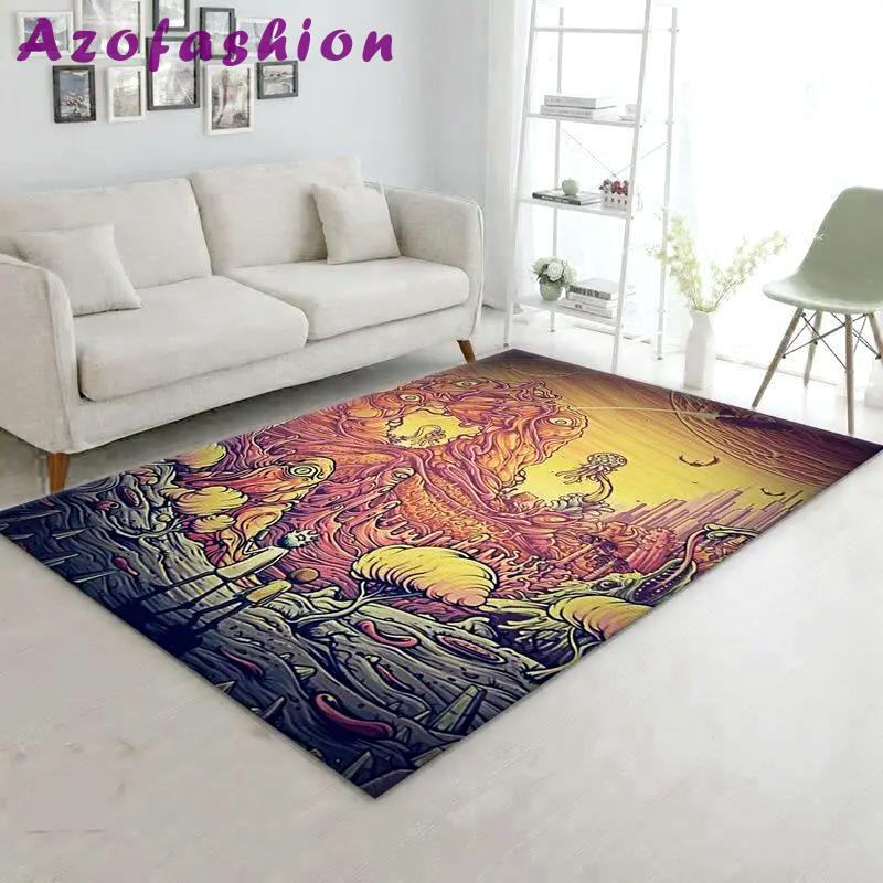 Rick and morty 91 area rug living room and bed room rug rug regtangle carpet floor decor home decor Rectangle Rug