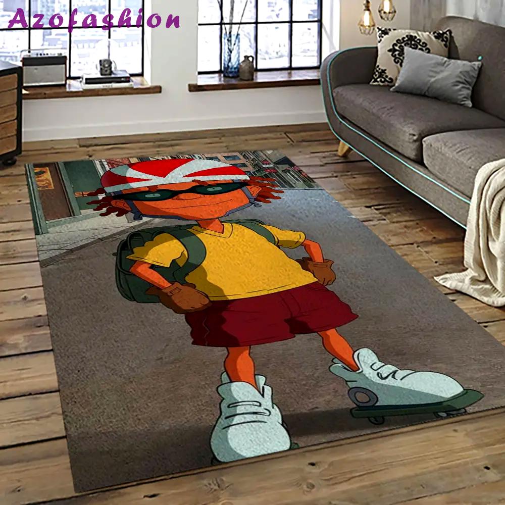 Rocket power action cartoon retangle carpet area rug home decor best gift for fan and friends rp18 Rectangle Rug