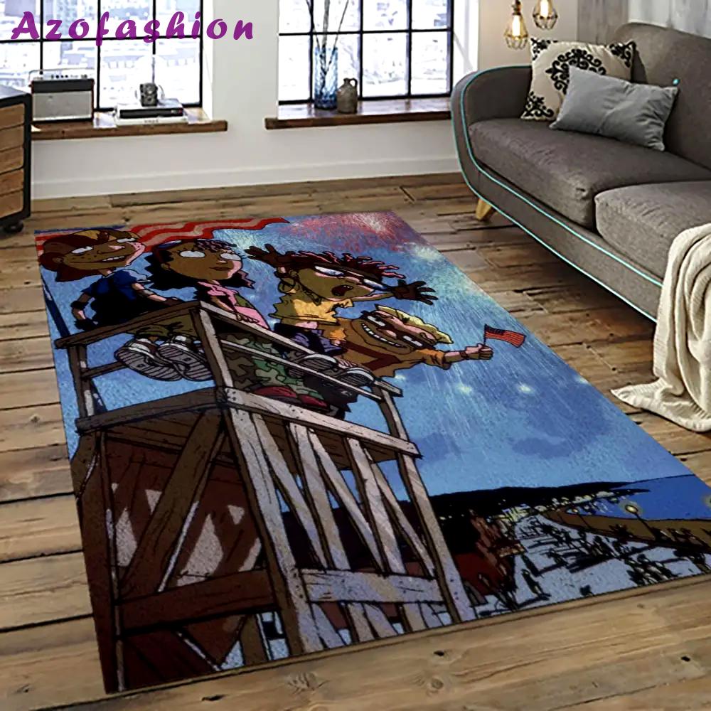 Rocket power action cartoon retangle carpet area rug home decor best gift for fan and friends rp2 Rectangle Rug