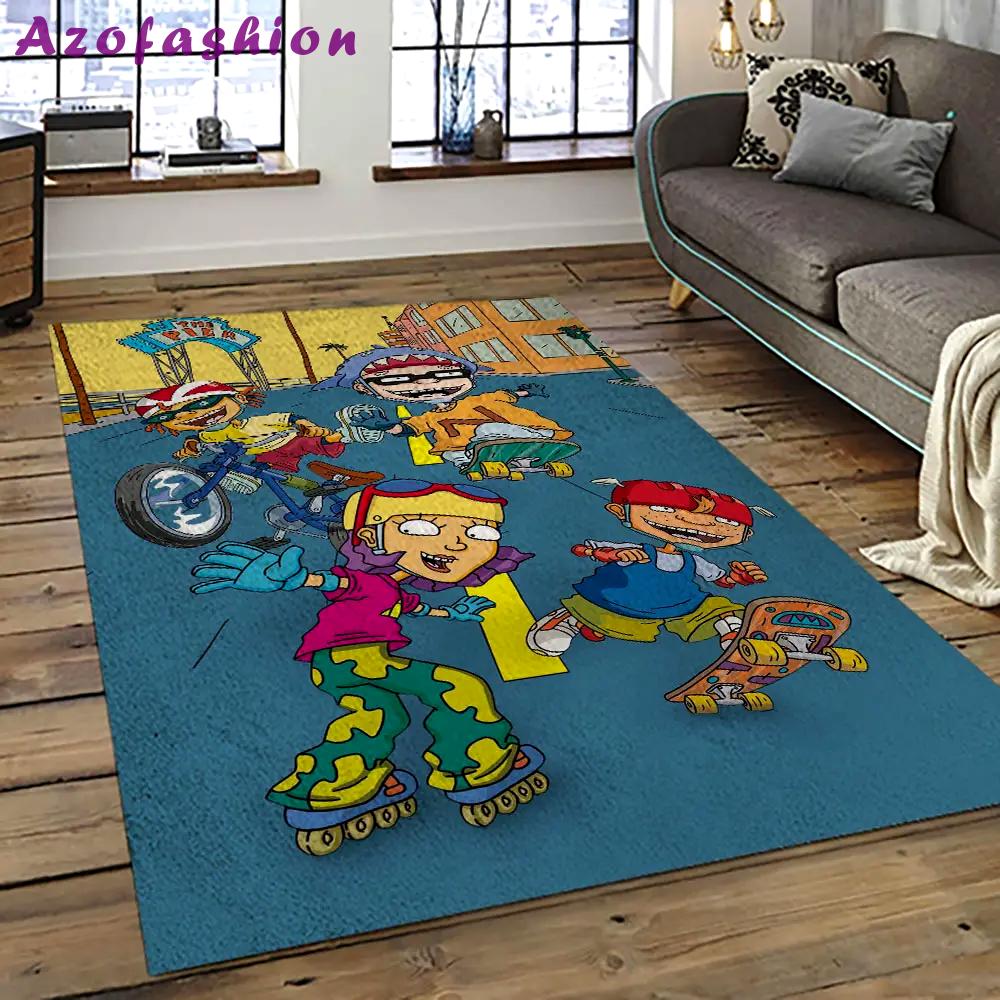 Rocket power action cartoon retangle carpet area rug home decor best gift for fan and friends rp31 Rectangle Rug
