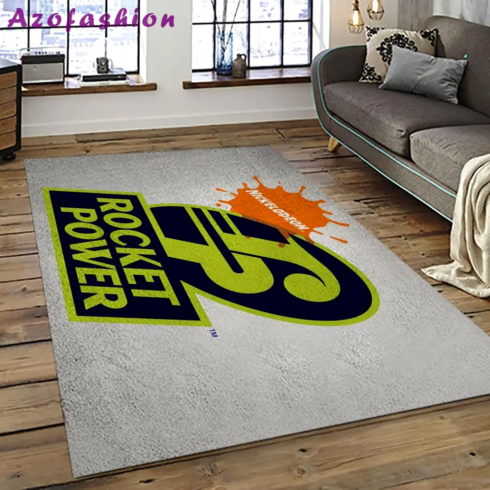 Rocket power action cartoon retangle carpet area rug home decor best gift for fan and friends rp5 Rectangle Rug