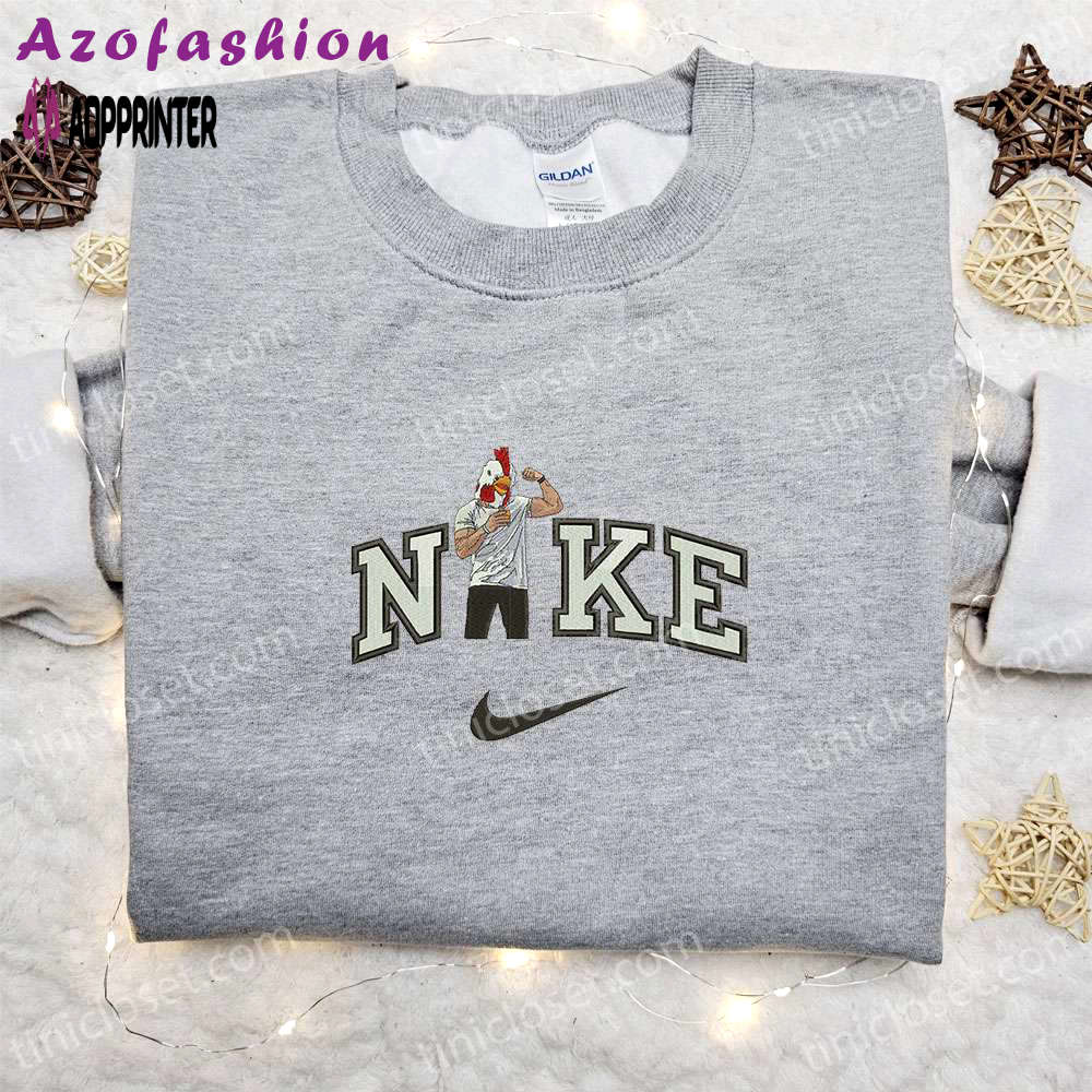 Roosterman x nike embroidered sweatshirt: celebrity-inspired nike hoodie Embroidered Shirt