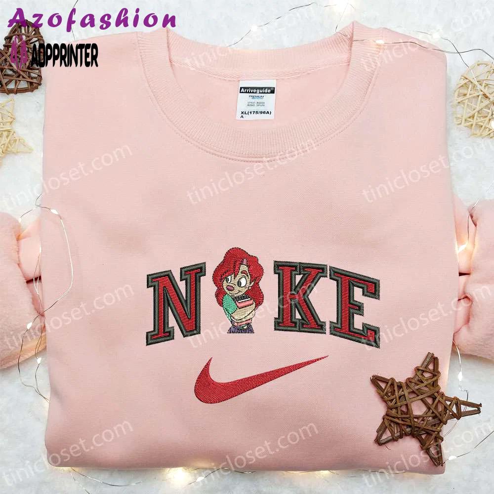 Roxanne x nike cartoon embroidered shirt disney characters sweatshirt nike inspired hoodie Embroidered Shirt