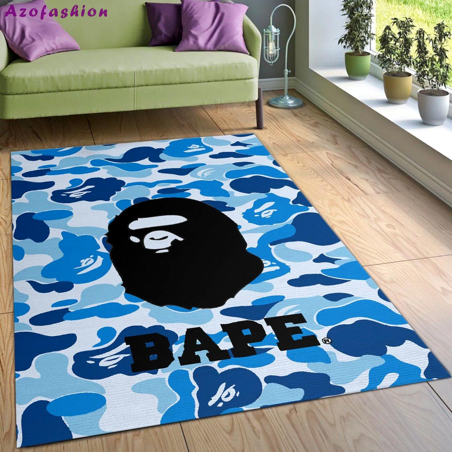 Rugs in living room and bedroom - Bape area rug bedroom rug christmas gift us decor Rectangle Rug