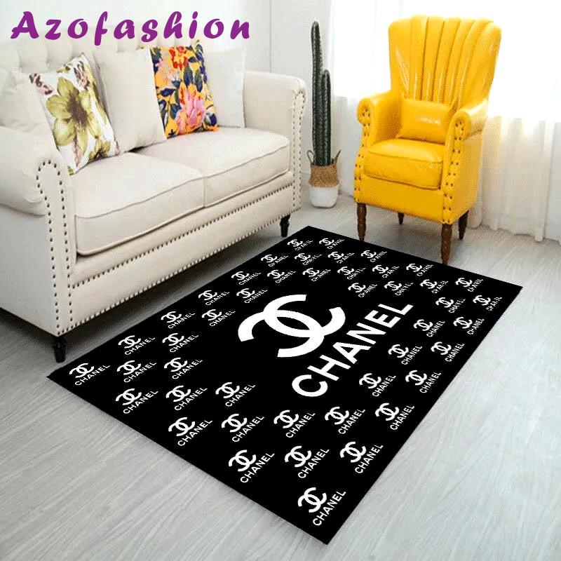 Rugs in living room and bedroom - Chanel black luxury area rug for living room bedroom carpet home decorations mat type 19 Rectangle Rug
