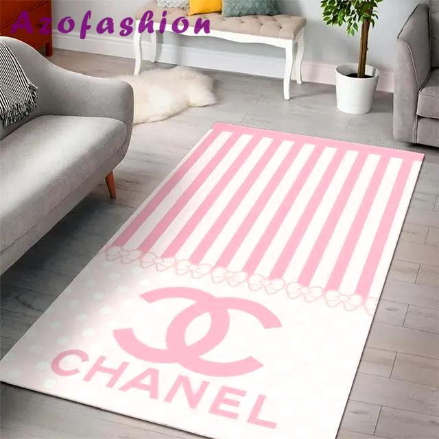 Rugs in living room and bedroom - Chanel pinky beauty luxury fashion luxury brand premium rug carpet for living room home decoration Rectangle Rug