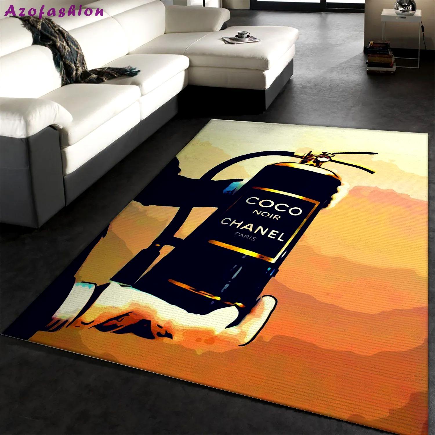 Rugs in living room and bedroom - Coco chanel area rug living room rug floor decor home decorations Rectangle Rug