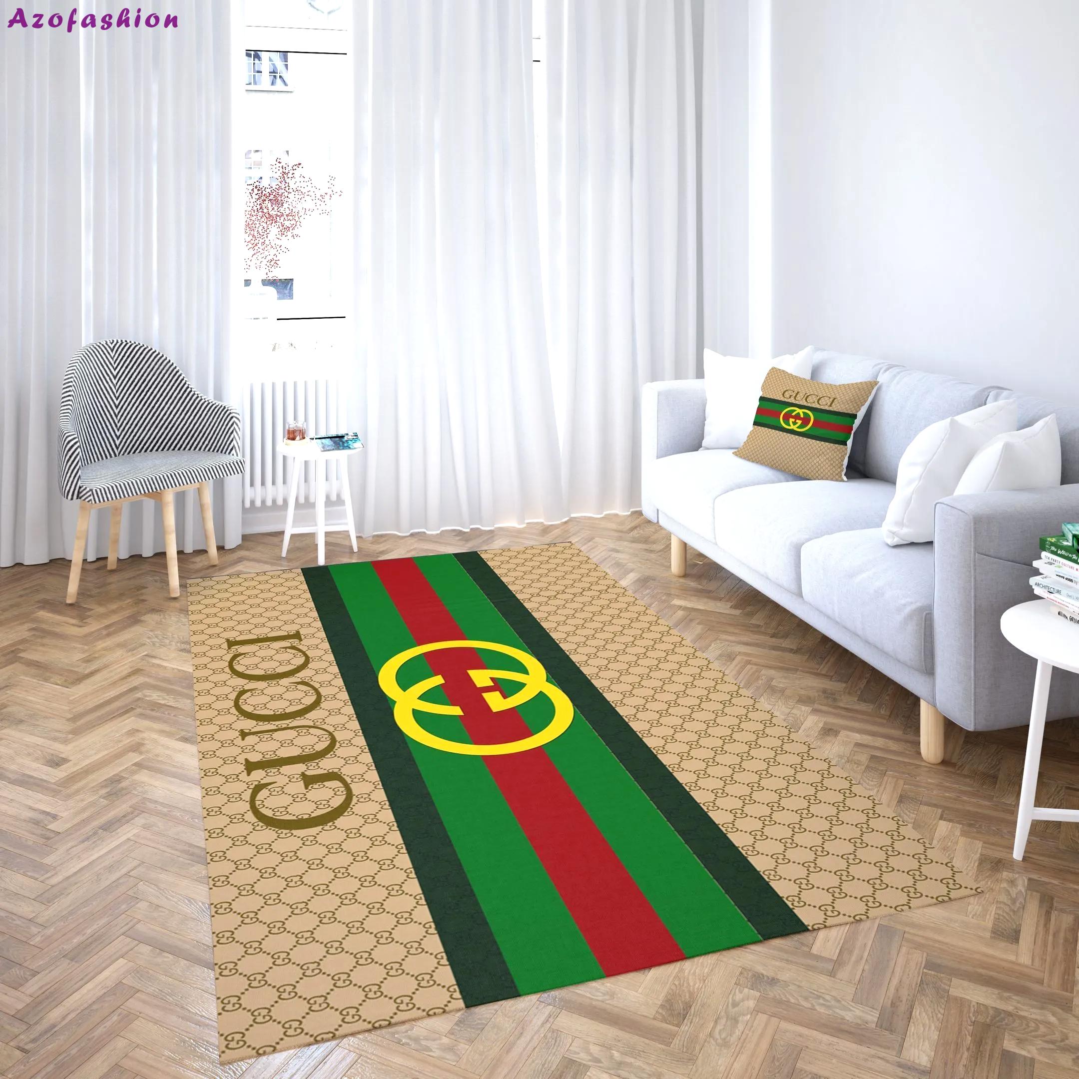 Rugs in living room and bedroom - Gucci stripe luxury area rug 05 for living room bedroom carpet floor mats keep warm in winter mat Rectangle Rug