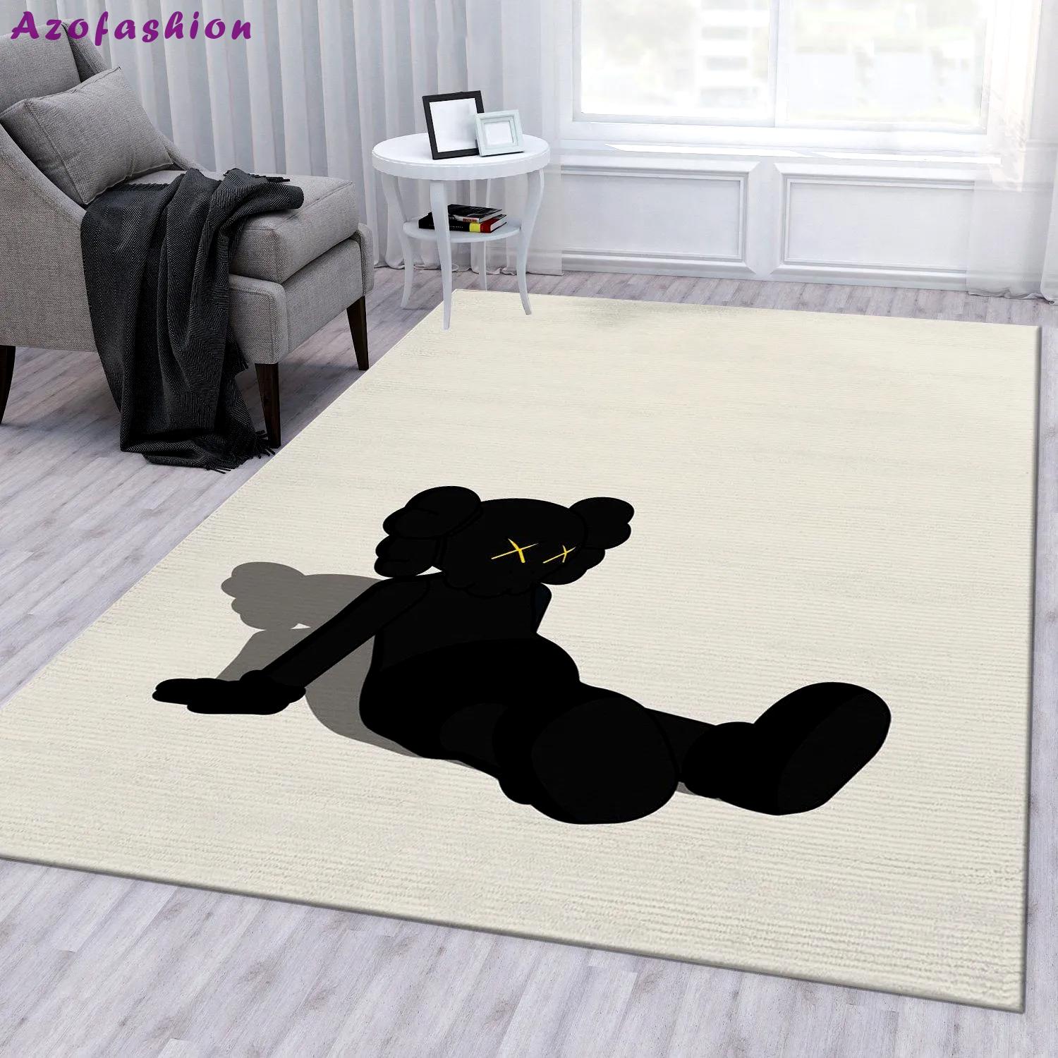 Rugs in living room and bedroom - Kaws holiday black area rug living room rug carpet floor mats keep warm in winter Rectangle Rug