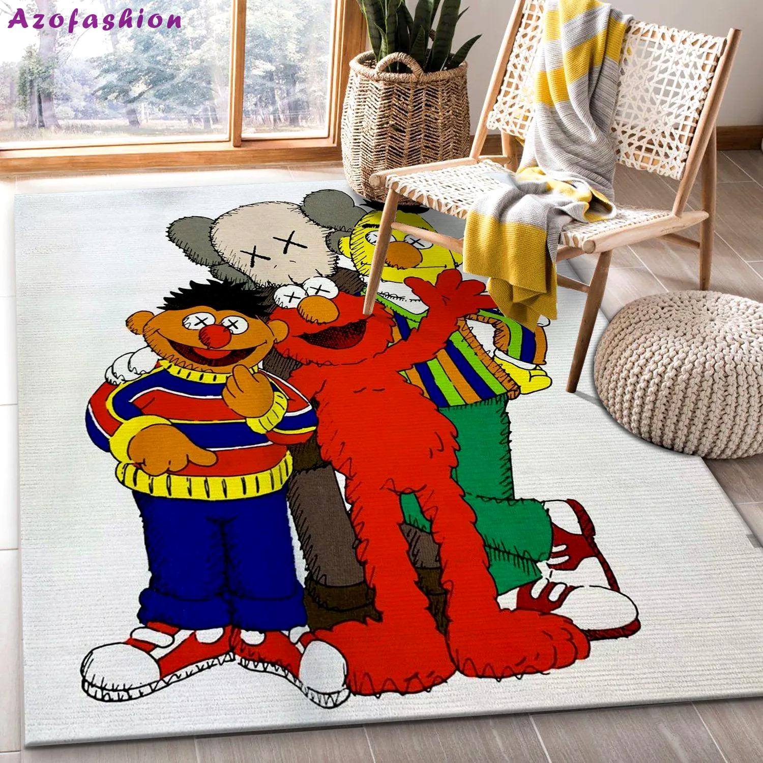 Rugs in living room and bedroom - Kaws ver1 fashion brand area rug carpet living room rug floor mats keep warm in winter Rectangle Rug