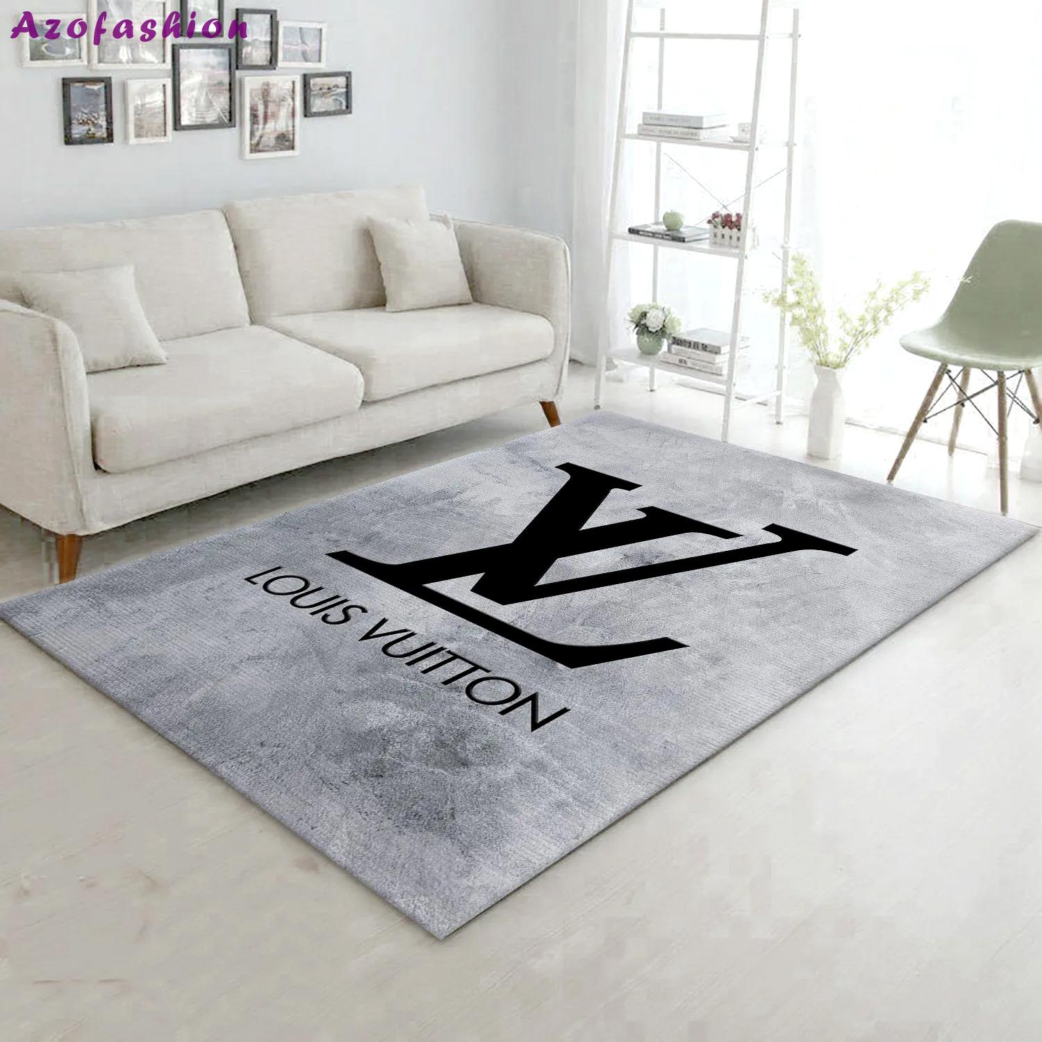 Rugs in living room and bedroom - Louis vuitton area rugs fashion brand rug floor decor home decorations Rectangle Rug