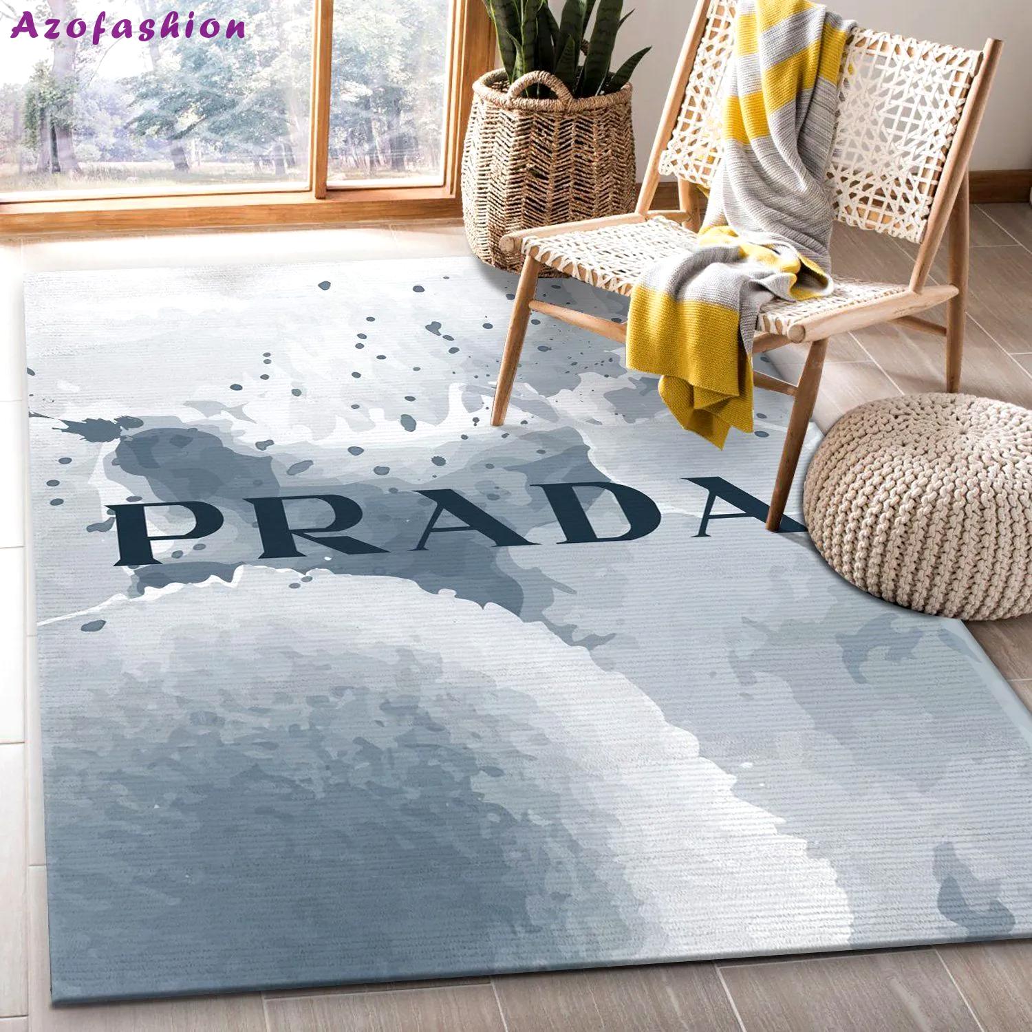 Rugs in living room and bedroom - Prada area rug fashion brand rug christmas gift us decor Rectangle Rug