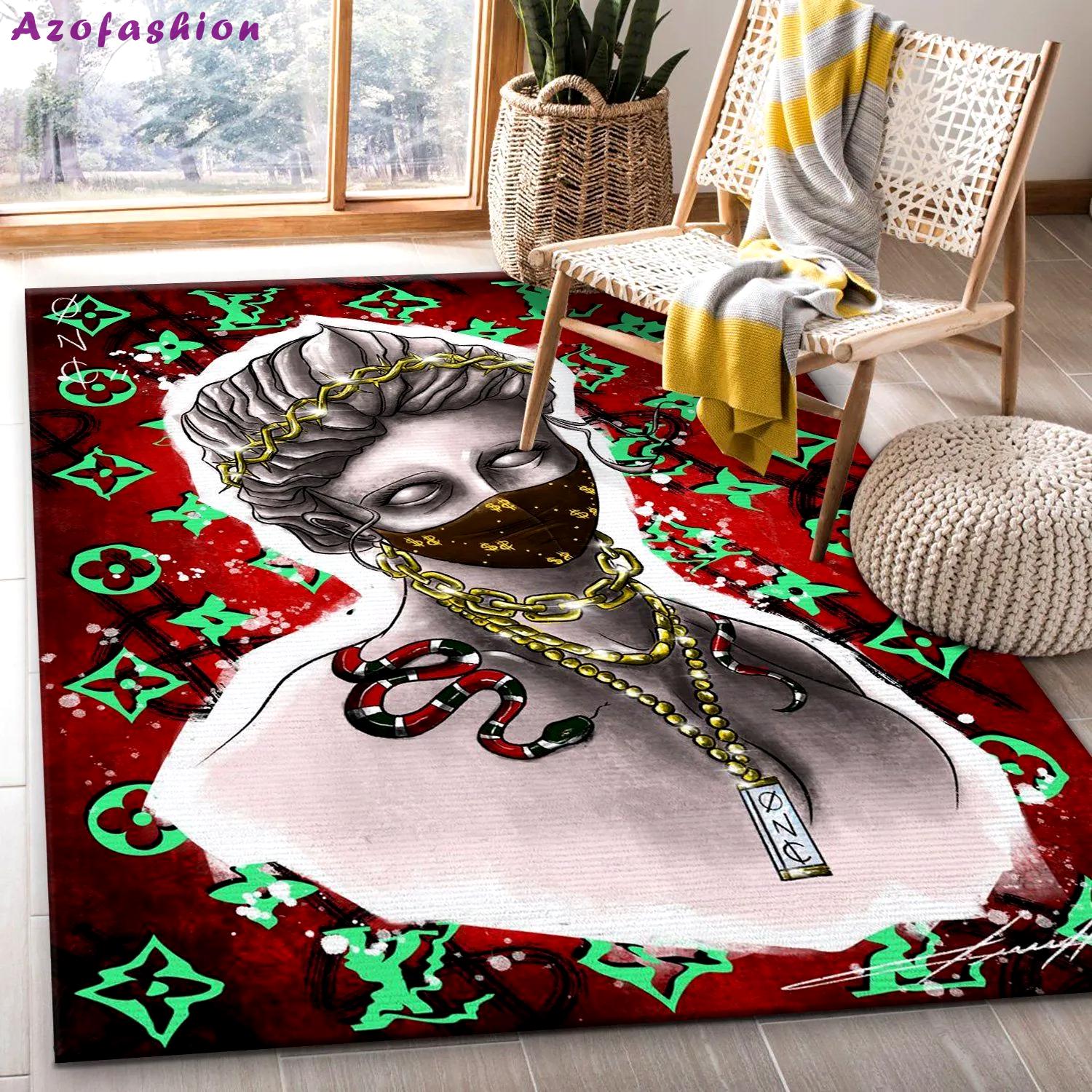Rugs in living room and bedroom - Princess snake rectangle rug living room rug floor decor floor mats keep warm in winter Rectangle Rug