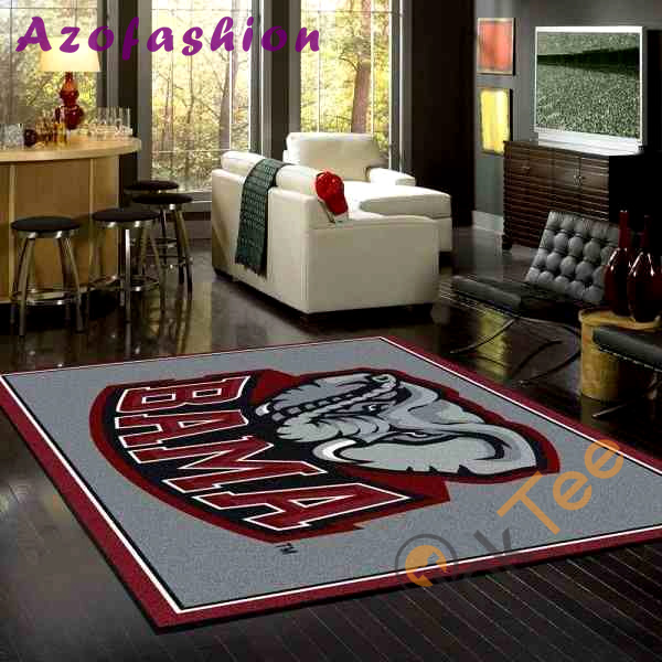 Rugs in living room and bedroom alabama crimson tide Rectangle Rug