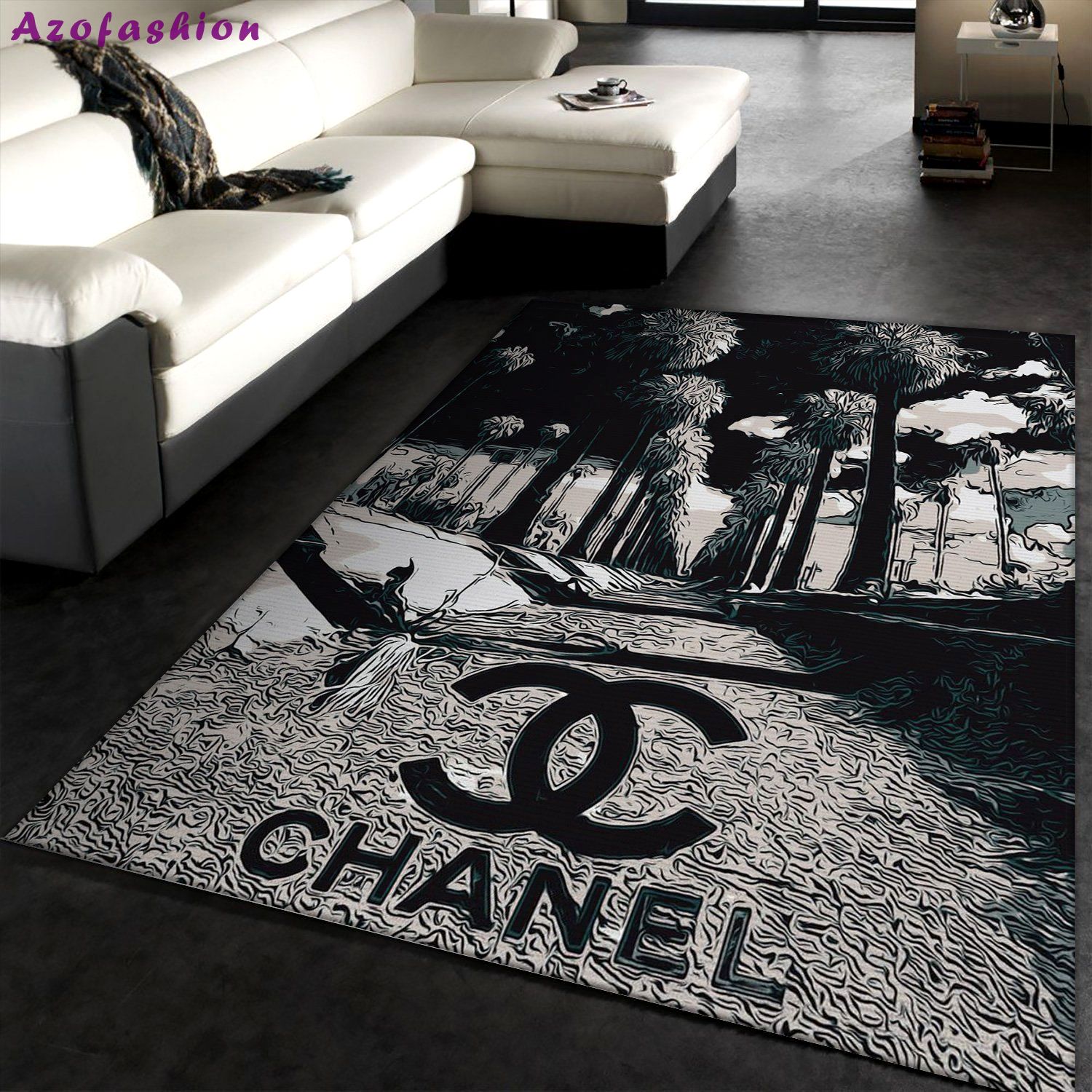 Rugs in living room and bedroom chanel area rugs hot 2023 fashion brand rugs floor decor home decor 3889 Rectangle Rug