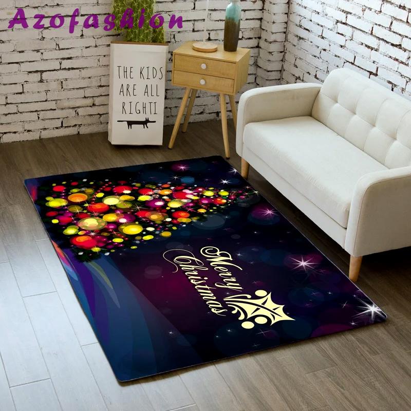 Rugs in living room and bedroom christmas and happy new year home decor area rug Rectangle Rug
