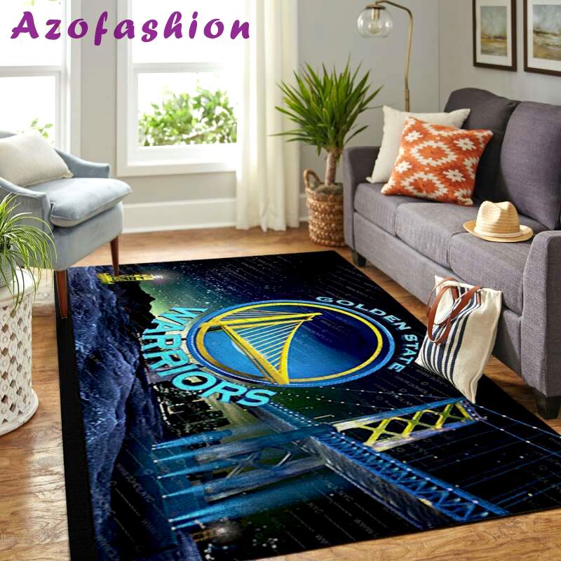 Rugs in living room and bedroom golden state warriors Rectangle Rug