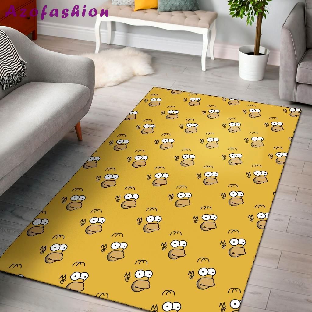Rugs in living room and bedroom homer simpson area rug carpet Rectangle Rug