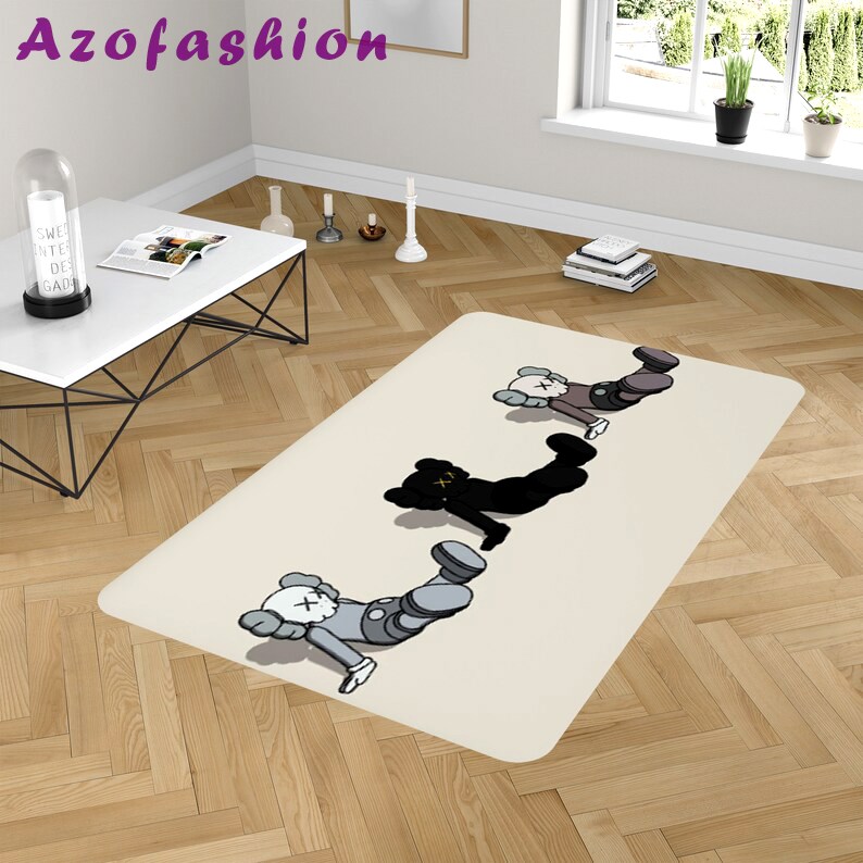 Rugs in living room and bedroom kaw sitting rug - kaw holiday rug - boyfriend gift- kaw room decor- kaw carpet- streetstyle rug- kaw rug- boy room rug- hypebeast rug Rectangle Rug