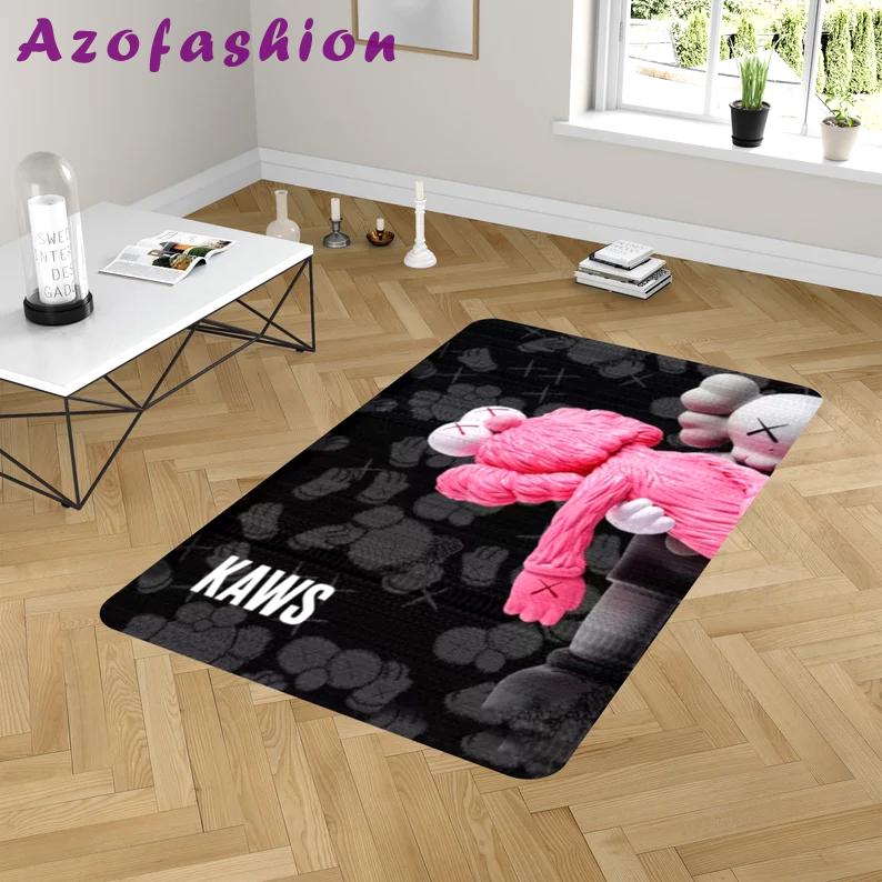 Rugs in living room and bedroom kaw xiv rug - kaw companion rug - kaw non slip rug- kaw carpet- street fashion brand rug- kaw gift- kaw floor decor- gift for boyfriend Rectangle Rug