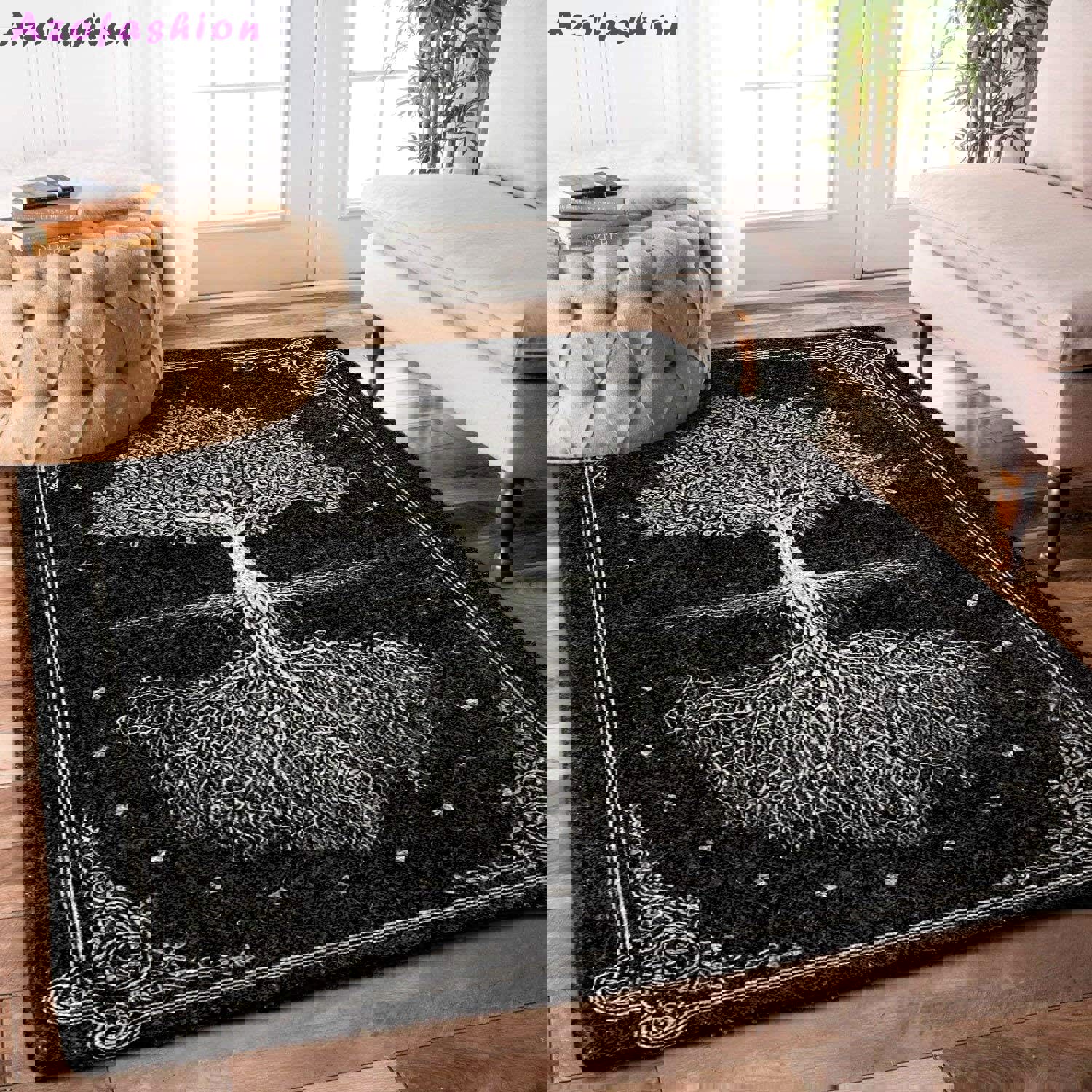 Rugs in living room and bedroom tree of life rug Rectangle Rug