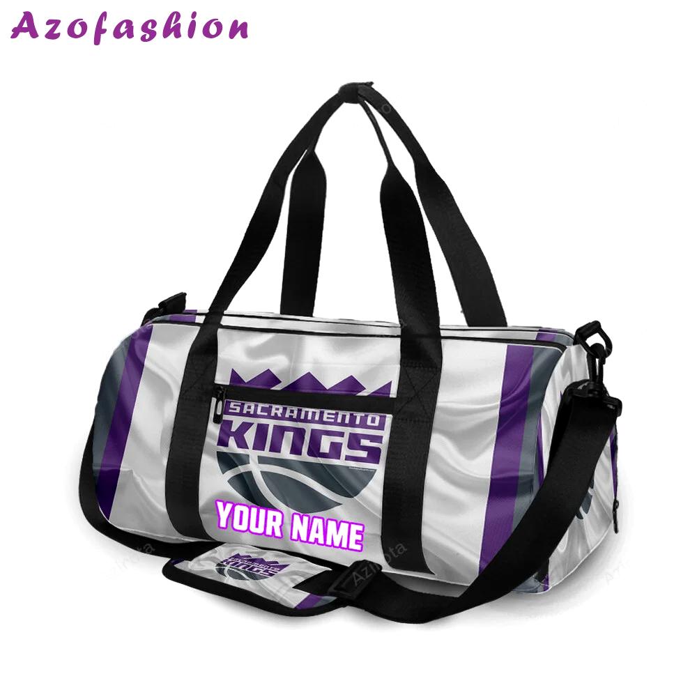 Sacramento kings emblem texture16 personalized name travel bag gym bag 2255 Travel Bag