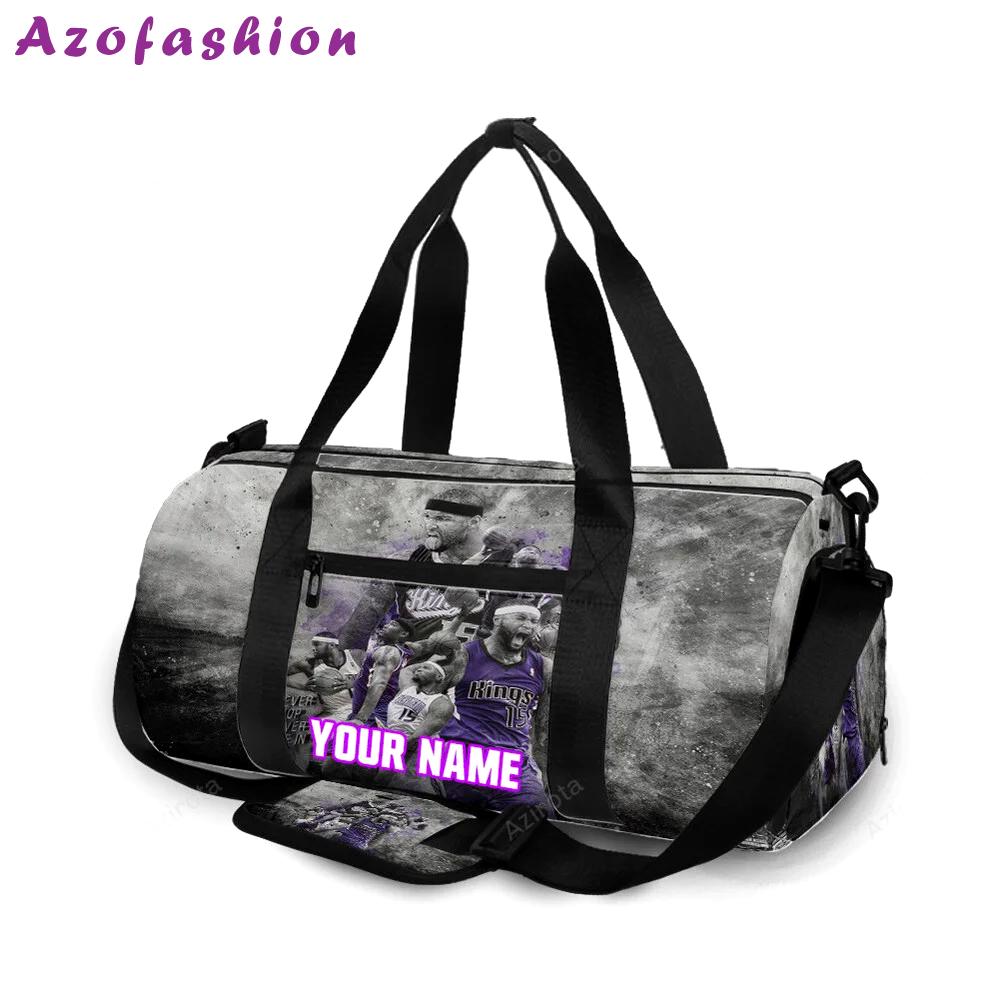 Sacramento kings never stop never give in personalized name travel bag gym bag 2323 Travel Bag