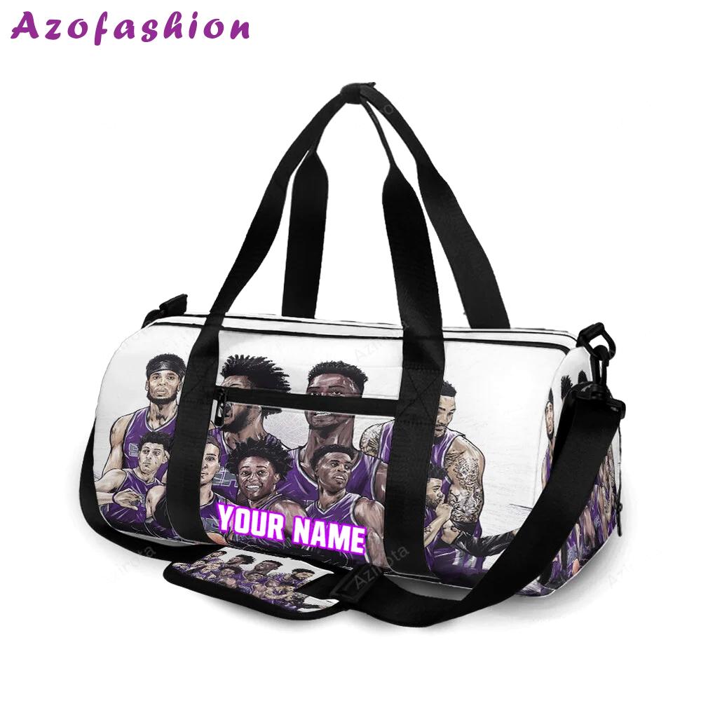 Sacramento kings team players drawing personalized name travel bag gym bag 2280 Travel Bag