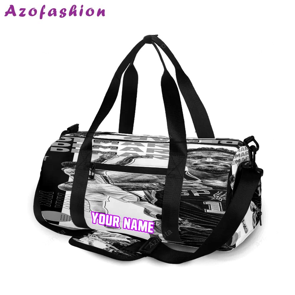 San antonio spurs demar derozan4 personalized name travel bag gym bag 2347 Travel Bag