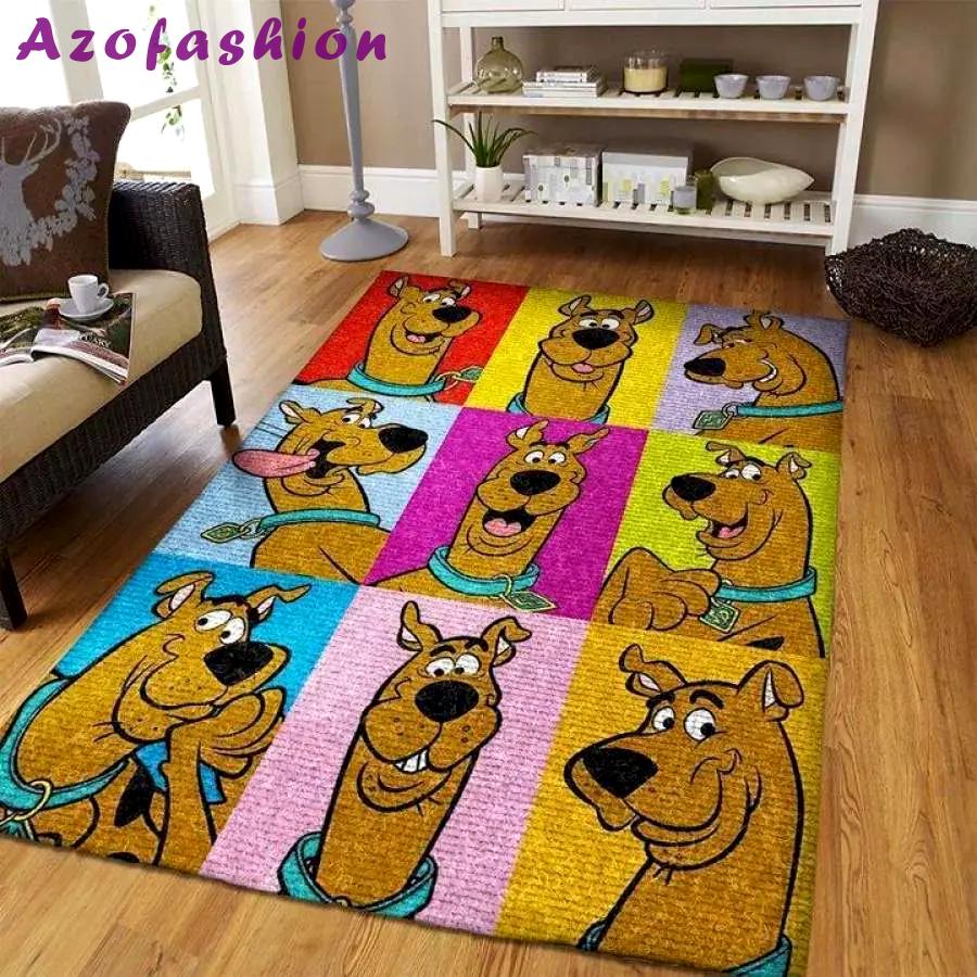 Scooby doo area rug living room rug home decor movie floor decor 190919 Rectangle Rug