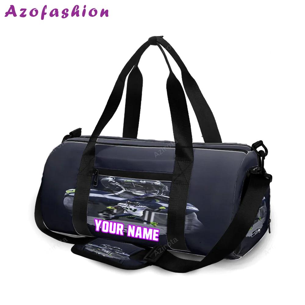Seattle seahawks marshawn lynch2 personalized name travel bag gym bag 1088 Travel Bag