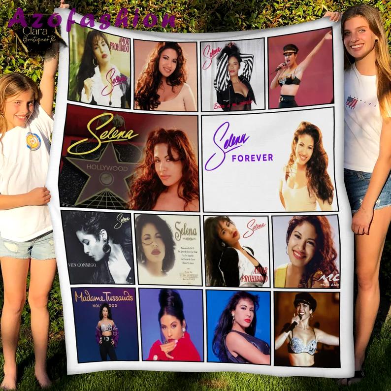 Selena quintanilla albums music thank you for the memories fleece blanket, mink sherpa blanket, selena quintanilla quilt, memories blanket Quilt Blanket