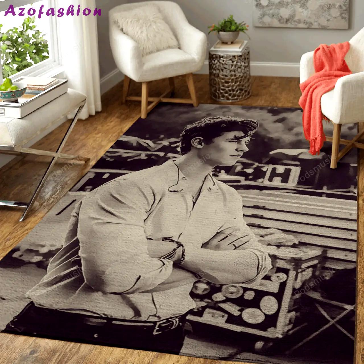 Shawn mendes 118 music art for fans area rug living room carpet rug regtangle carpet floor decor home decor Rectangle Rug
