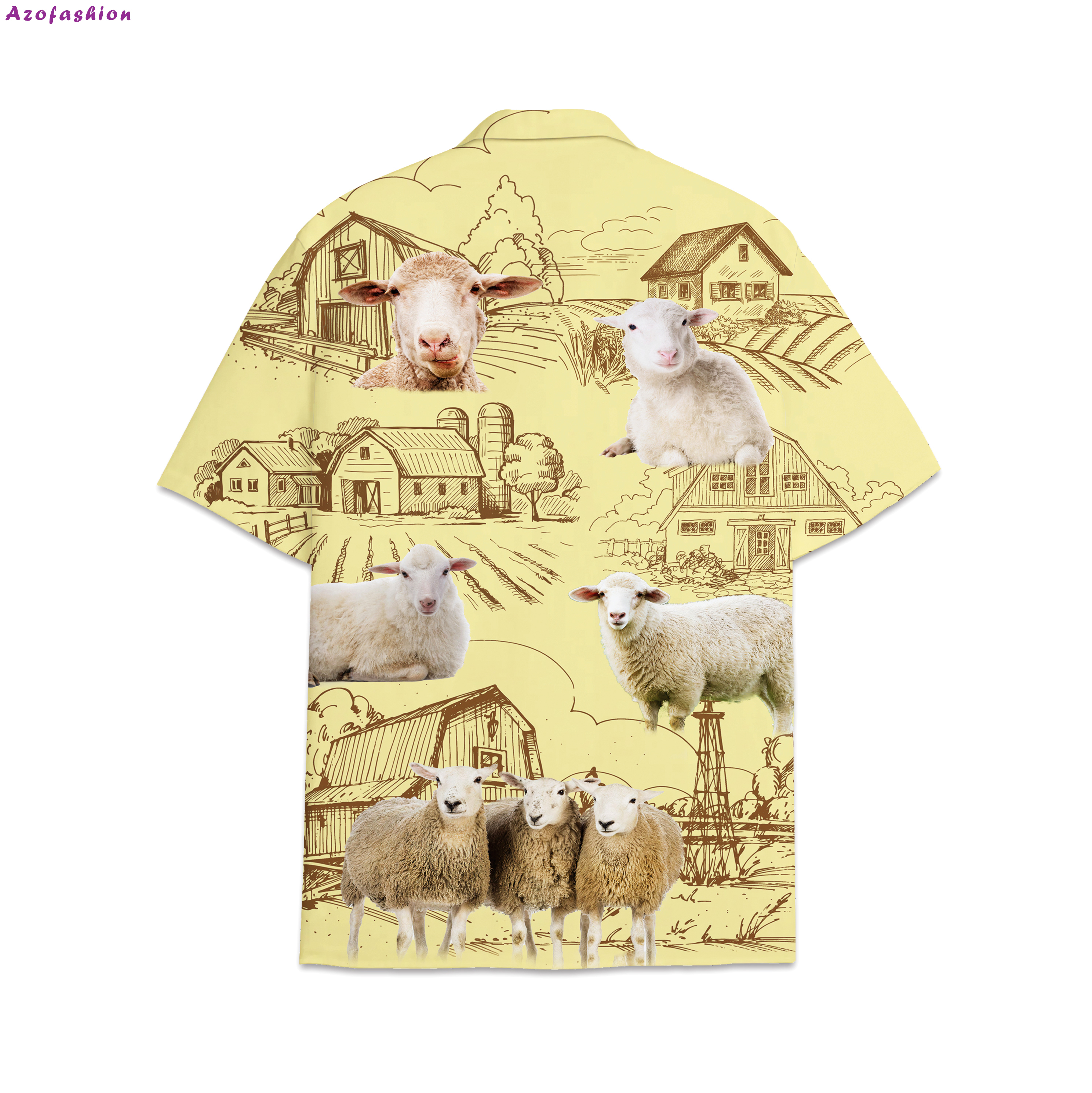 Sheep lovers farm hawaiian shirt Hawaii Shirt Shorts & Flip Flops