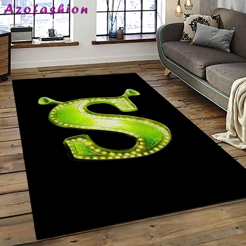 Shrek cartoon characters carpet area rug home decor gift best present for friends sk7 Rectangle Rug
